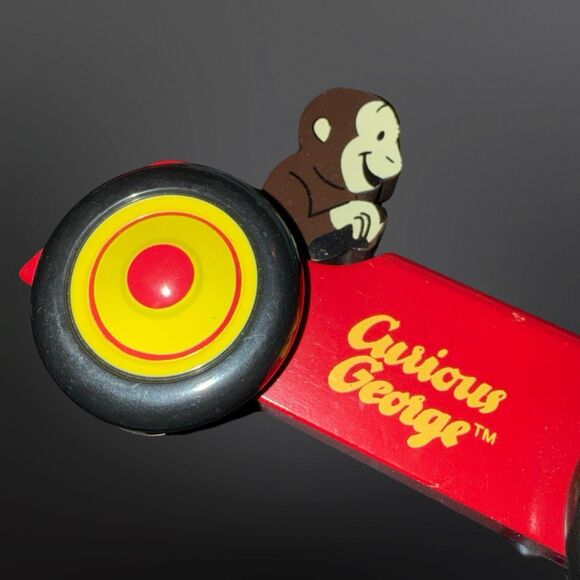 Schylling CURIOUS GEORGE Rowley Red Wooden Car Toy A31 - Picture 7 of 7